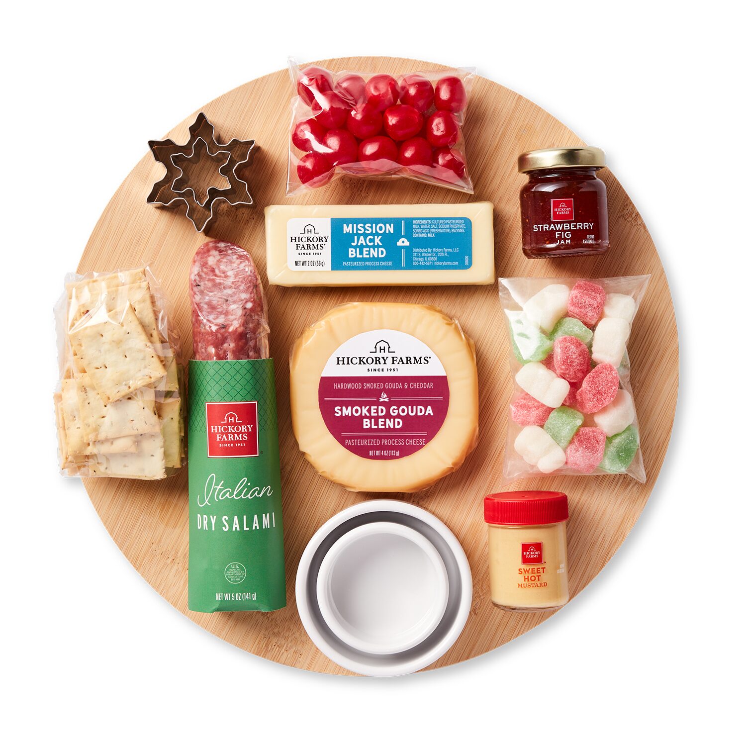 Hickory Farms Holiday Wreath Charcuterie Kit