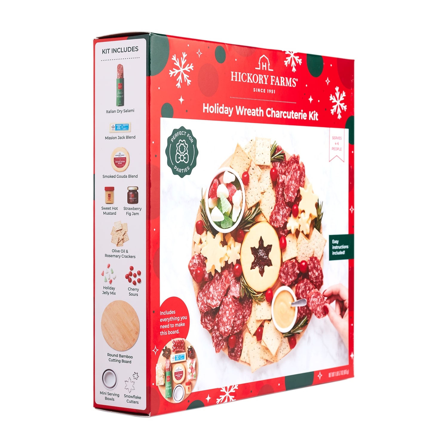 Hickory Farms Holiday Wreath Charcuterie Kit
