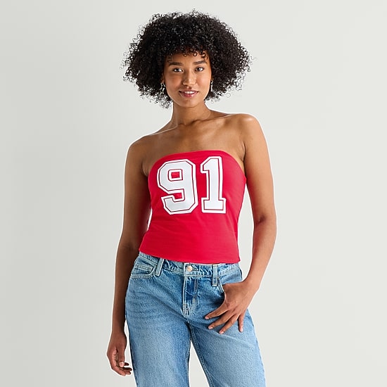 Reversible Womens Juniors Tube Top