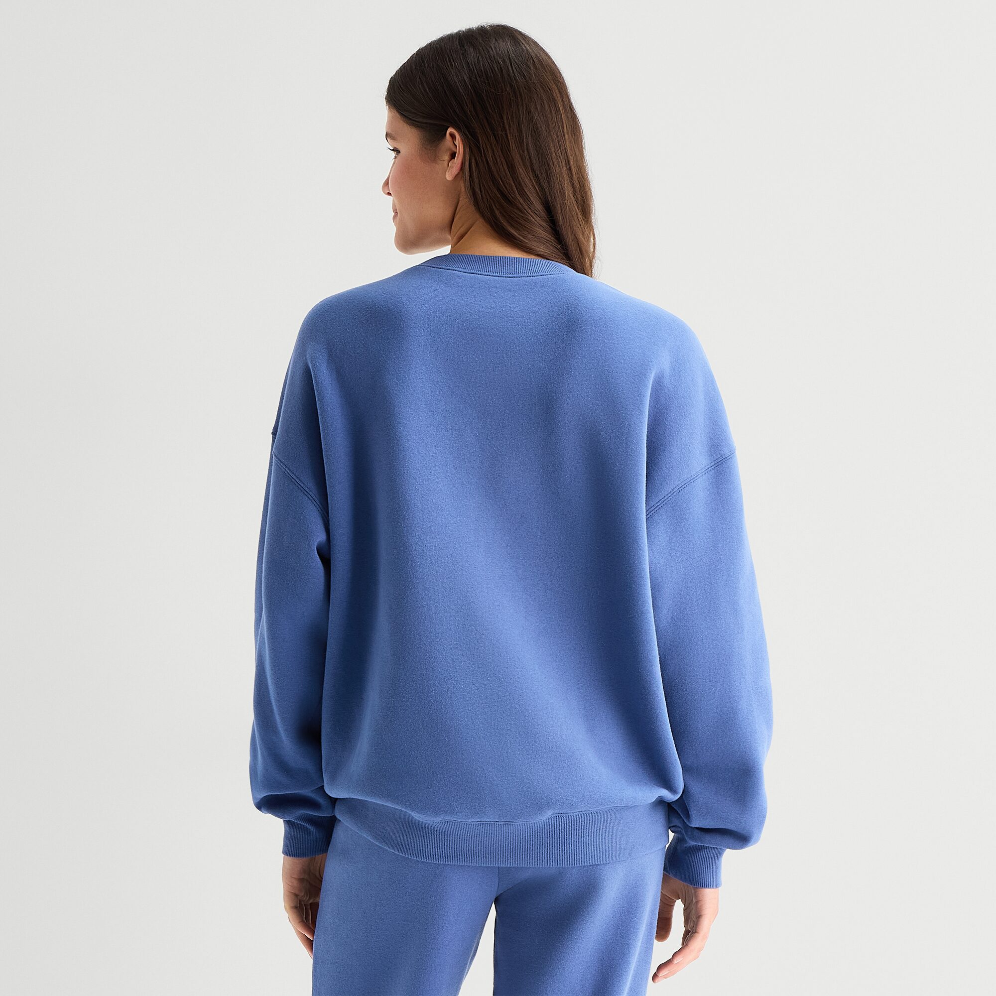 Stitch Crew Fleece Womens Juniors Neck Long Sleeve Sweatshirt