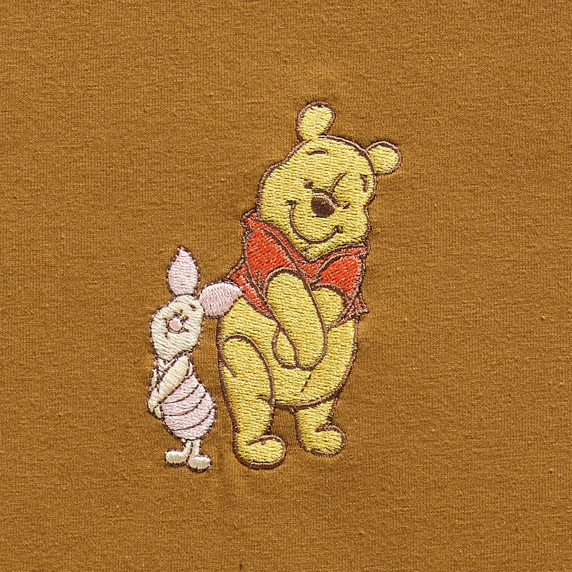 Winnie The Pooh Baby Tee Womens Juniors Crew Neck Short Sleeve Fitted Graphic T-Shirt