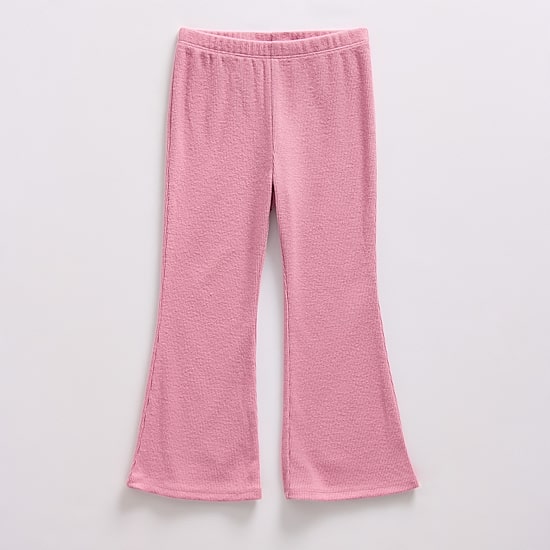 Okie Dokie Toddler & Little Girls Knit Flare Full Length Leggings