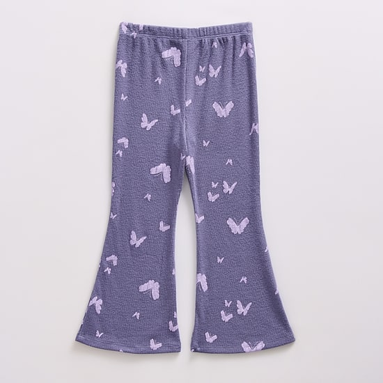 Okie Dokie Toddler & Little Girls Knit Flare Full Length Leggings