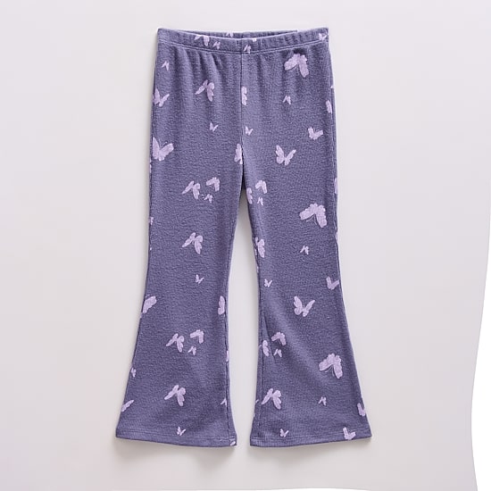 Okie Dokie Toddler & Little Girls Knit Flare Full Length Leggings
