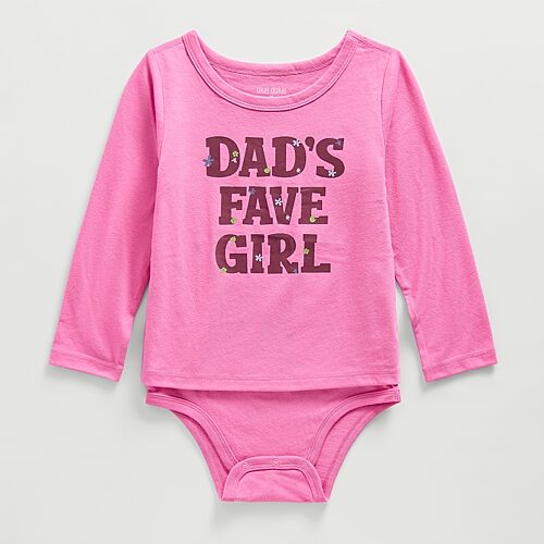 Okie Dokie Babies' Toddler Girls Bodysuit Closure Easy-on + Easy-off Adaptive Round Neck Long Sleeve Bodysuit In Pink