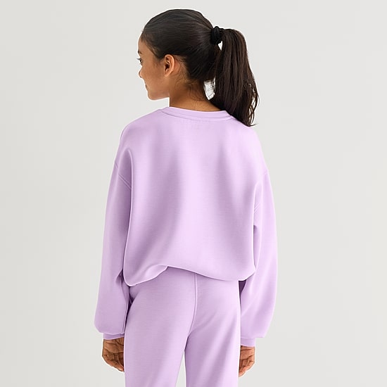 Xersion Little & Big Kid Girls Crew Neck Long Sleeve Sweatshirt
