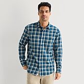 mutual weave Mens Long Sleeve Classic Fit Flannel Shirt