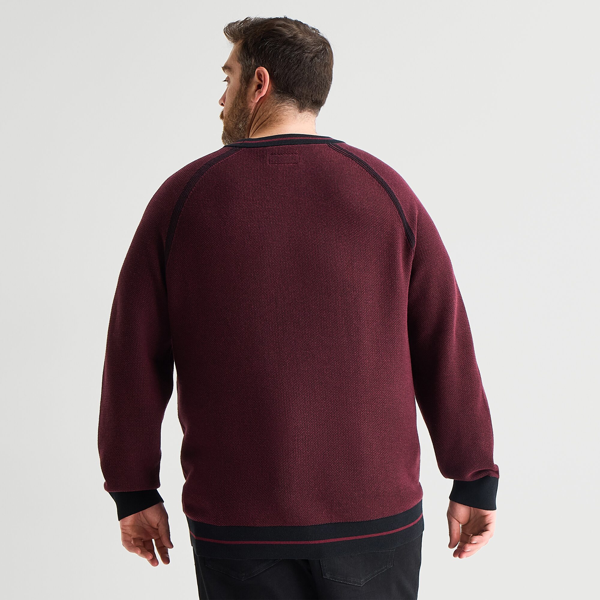 Shaquille O'Neal XLG™ Big and Tall Mens Crew Neck Long Sleeve Pullover Sweater