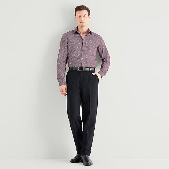J. Ferrar Ultra Comfort Mens Long Sleeve Slim Fit Stretch Fabric Wrinkle Free Button-Down Shirt