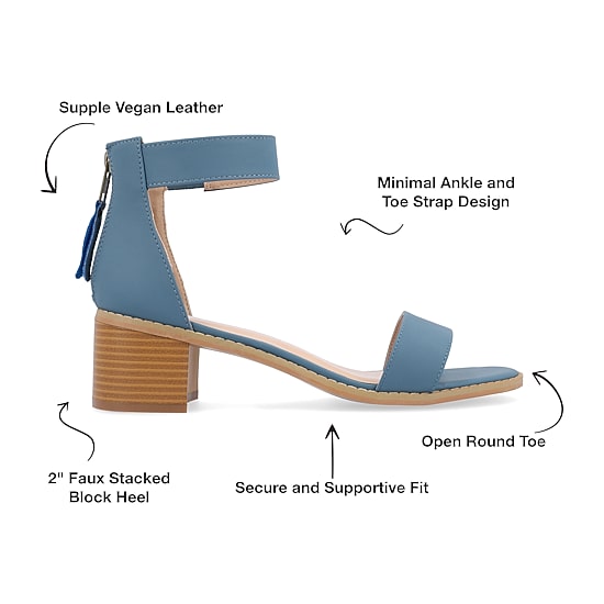 Journee Collection Womens Percy Heeled Sandals