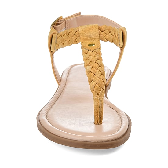 Journee Collection Womens Genevive Ankle Strap Flat Sandals