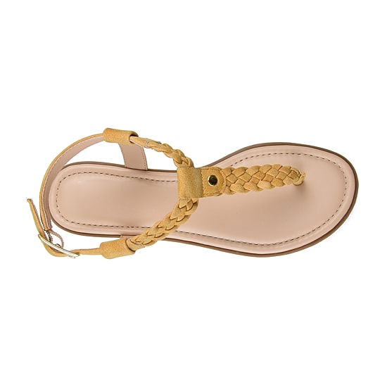 Journee Collection Womens Genevive Ankle Strap Flat Sandals