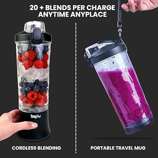 Total Chef Cordless USB Portable Blender 20 oz