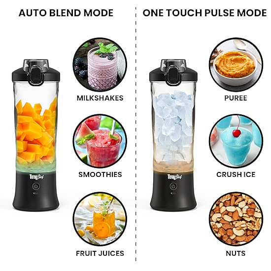 Total Chef Cordless USB Portable Blender 20 oz