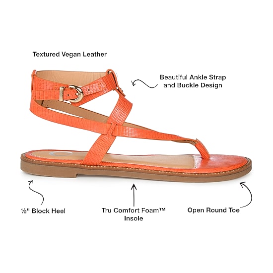 Journee Collection Womens Tangie Flat Sandals
