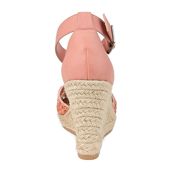 Journee Collection Sierra Womens Round Closed Toe Wedge Heel Pumps