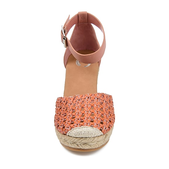 Journee Collection Sierra Womens Round Closed Toe Wedge Heel Pumps