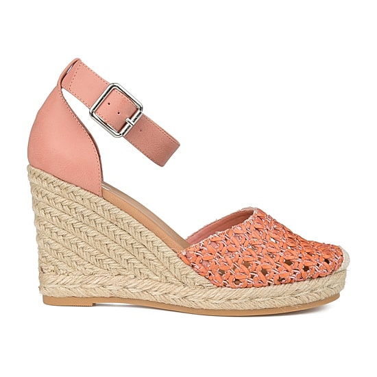 Journee Collection Sierra Womens Round Closed Toe Wedge Heel Pumps
