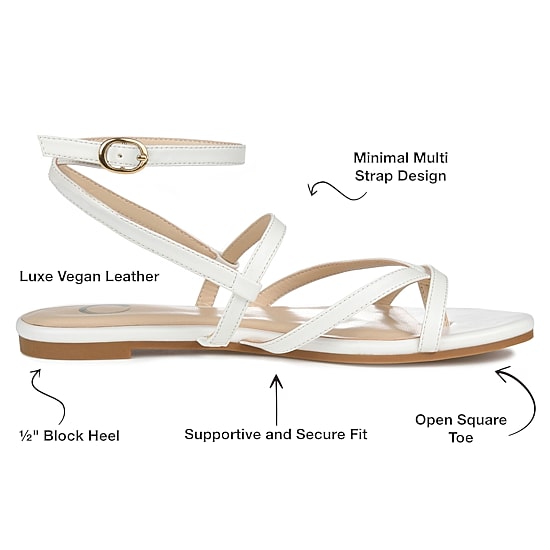 Journee Collection Womens Serissa Flat Sandals