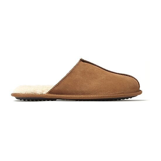 Dearfoams Mens Memory Foam Slip-On Slippers