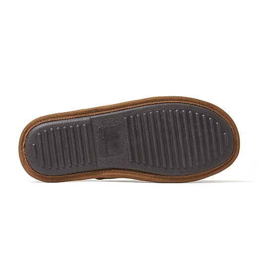 Dearfoams Mens Memory Foam Slip-On Slippers