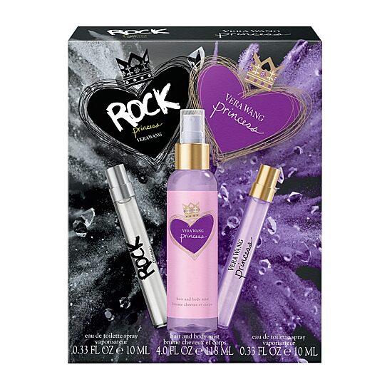 Vera Wang Princess + Rock Princess Eau De Toilette 3-Pc Gift Set ($31 Value) Perfume Set