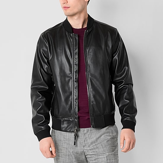 J. Ferrar Mens Midweight Bomber Jacket