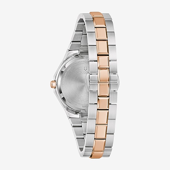 Bulova Prestige\N Womens Two Tone Stainless Steel Bracelet Watch 98p235