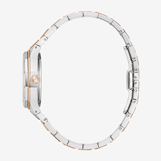 Bulova Prestige\N Womens Two Tone Stainless Steel Bracelet Watch 98p235