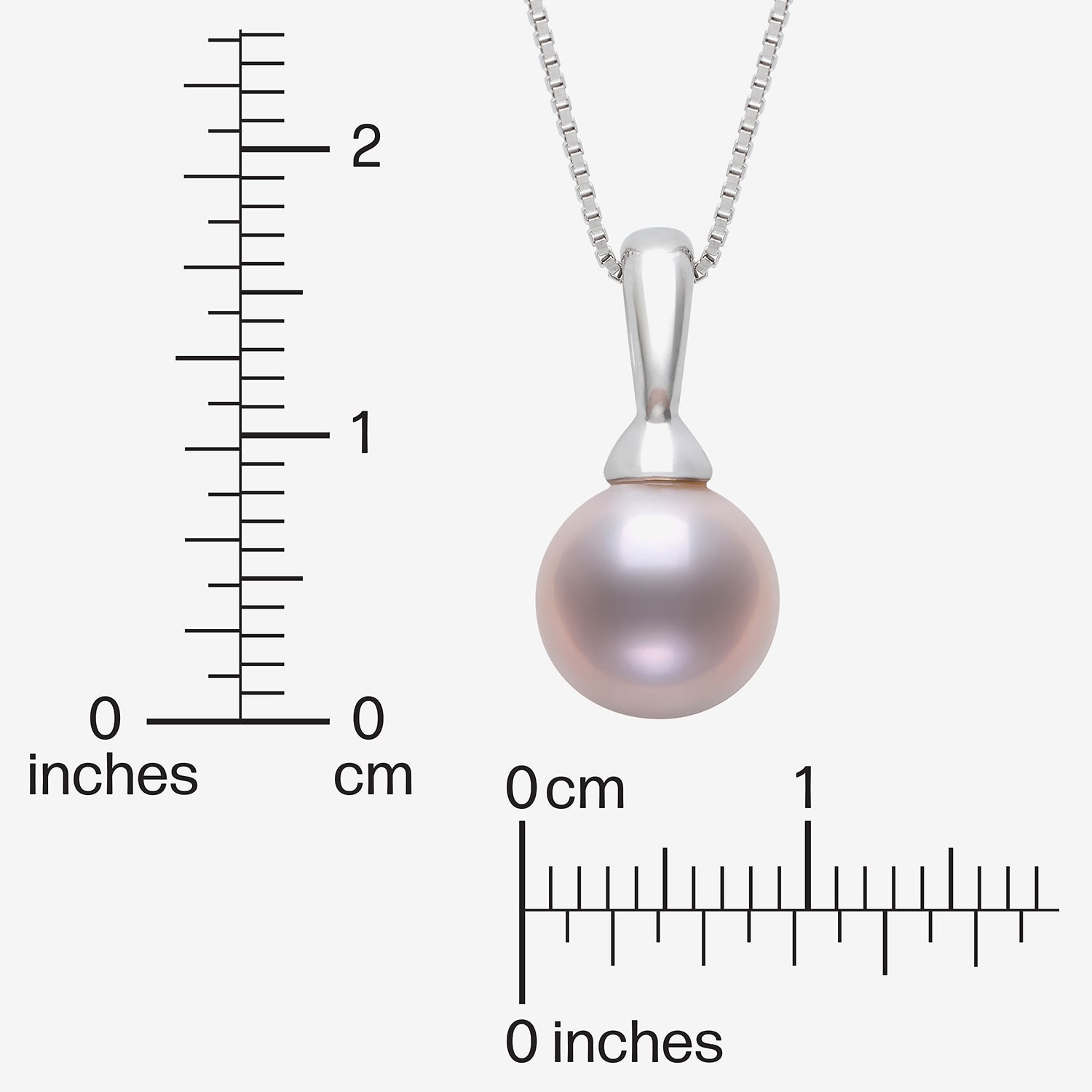 Womens Pink Cultured Freshwater Pearl Sterling Silver Ball 18 Inch Pendant Necklace