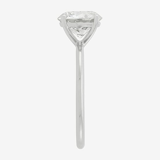 Womens 2 1/2 CT. T.W. Lab Grown White Diamond 14K Gold Round Solitaire Engagement Ring