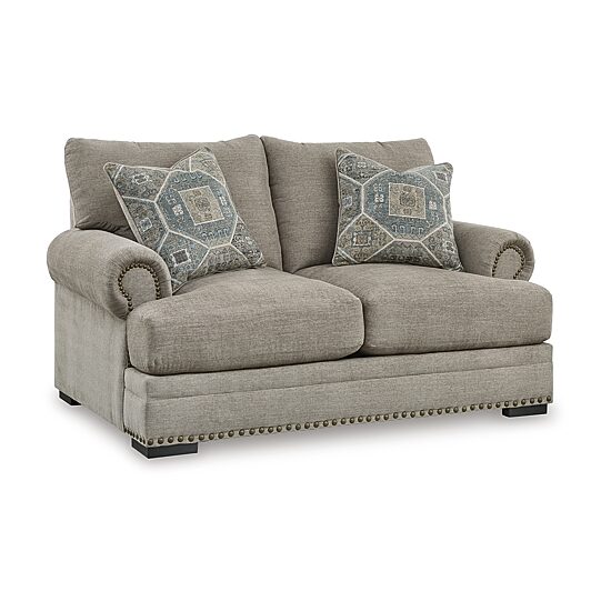 Signature Design by Ashley Galemore Loveseat in Neutral Gray Brown