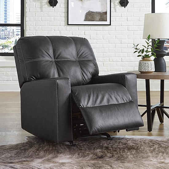 Signature Design by Ashley Barlin Mills Manual Rocker Recliner