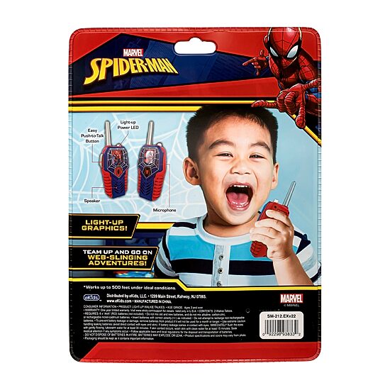Disney Collection Spiderman Light Up Toy Walkie Talkies