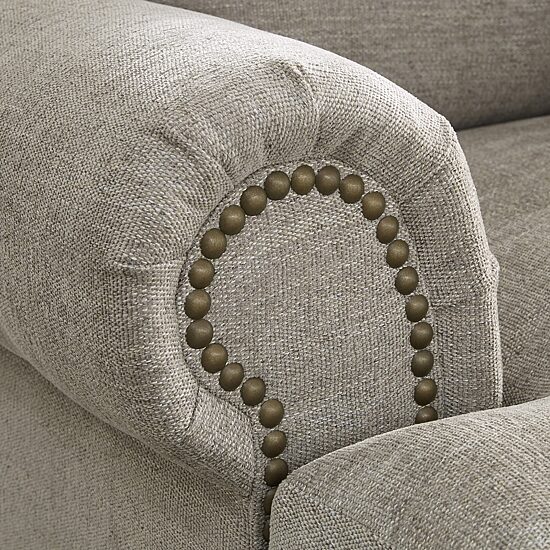 Signature Design by Ashley Galemore Upholstered Oversized Chair in Neutral Gray Brown