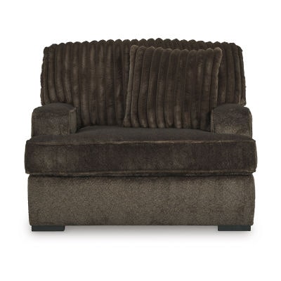 Signature Design by Ashley Aylesworth Upholstered Oversized Chair in Dark Brown