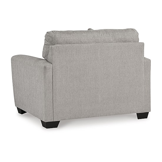 Signature Design by Ashley Avenal Park Upholstered Oversized Chair in Gray