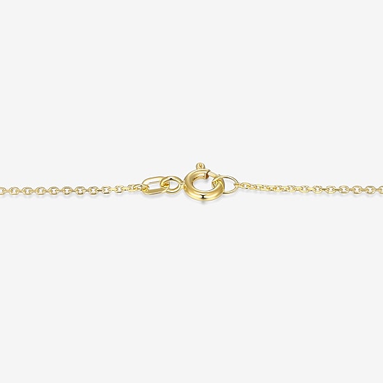 Womens White Mother Of Pearl 18K Gold Over Silver 18 Inch Pendant Necklace