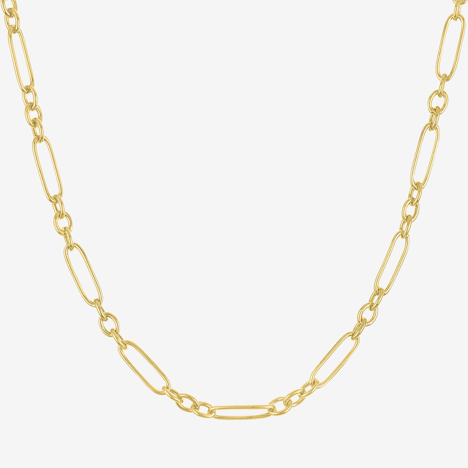 Charmed by Diamond Addiction Womens 14K Gold Over Silver 18 Inch Link Chain Necklace