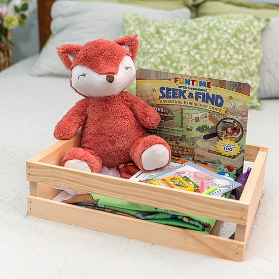 3 Stories Trading Company Fun Time With Grandma Seek And Find Experience Crate 28-pc. Baby Gift Set