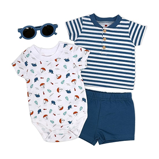 3 Stories Trading Company Boys 4-pc. Baby Clothing Set