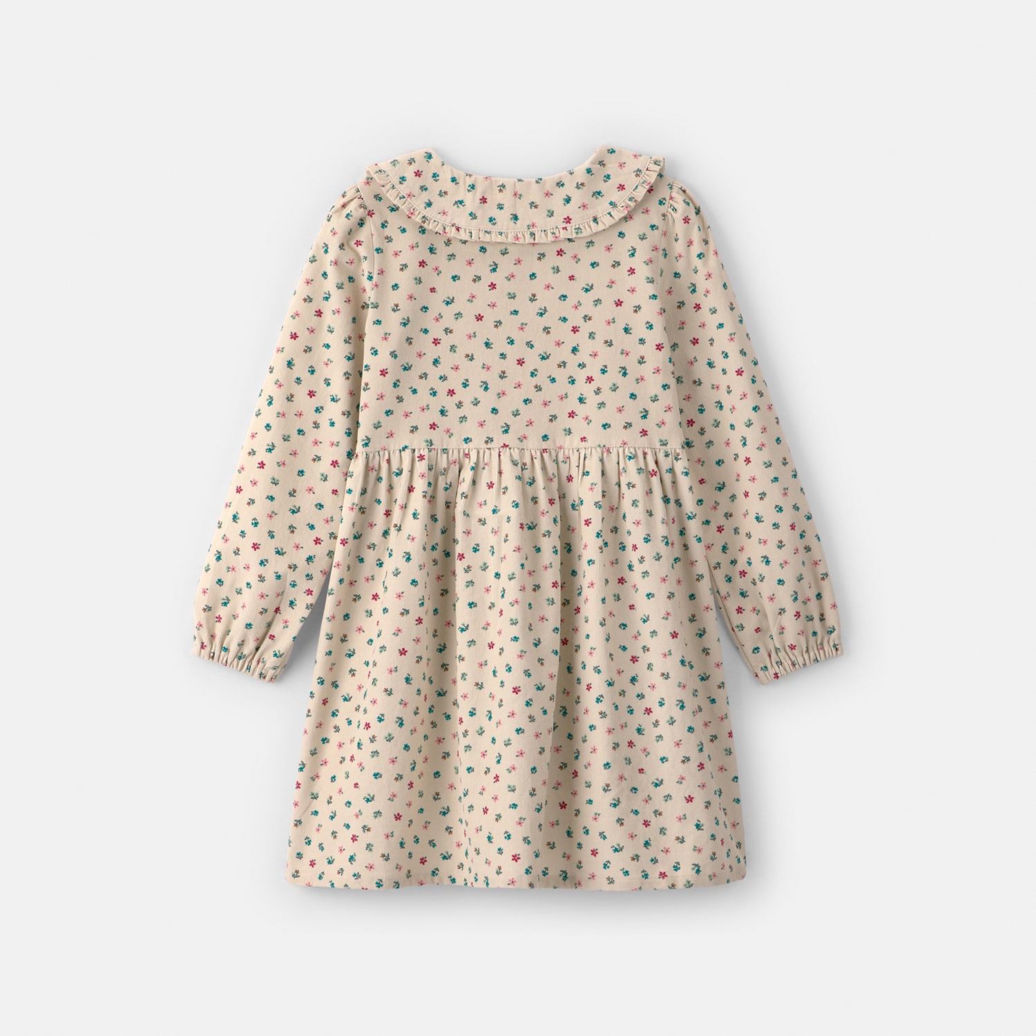 Carter's Little & Big Kid Girls Floral Corduroy Long Sleeve A-Line Dress