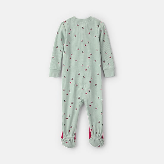 Carter's Toddler Girls Footed Crew Neck Long Sleeve Footed Pajamas
