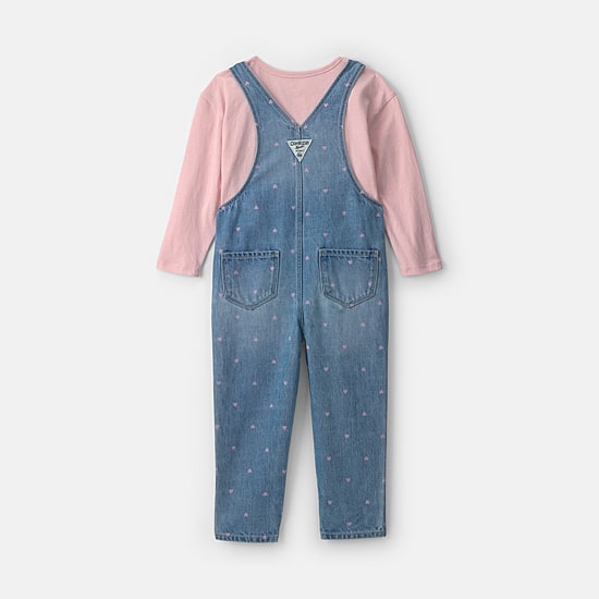 Oshkosh Toddler Girls Waffle 2-pc. Overall Set