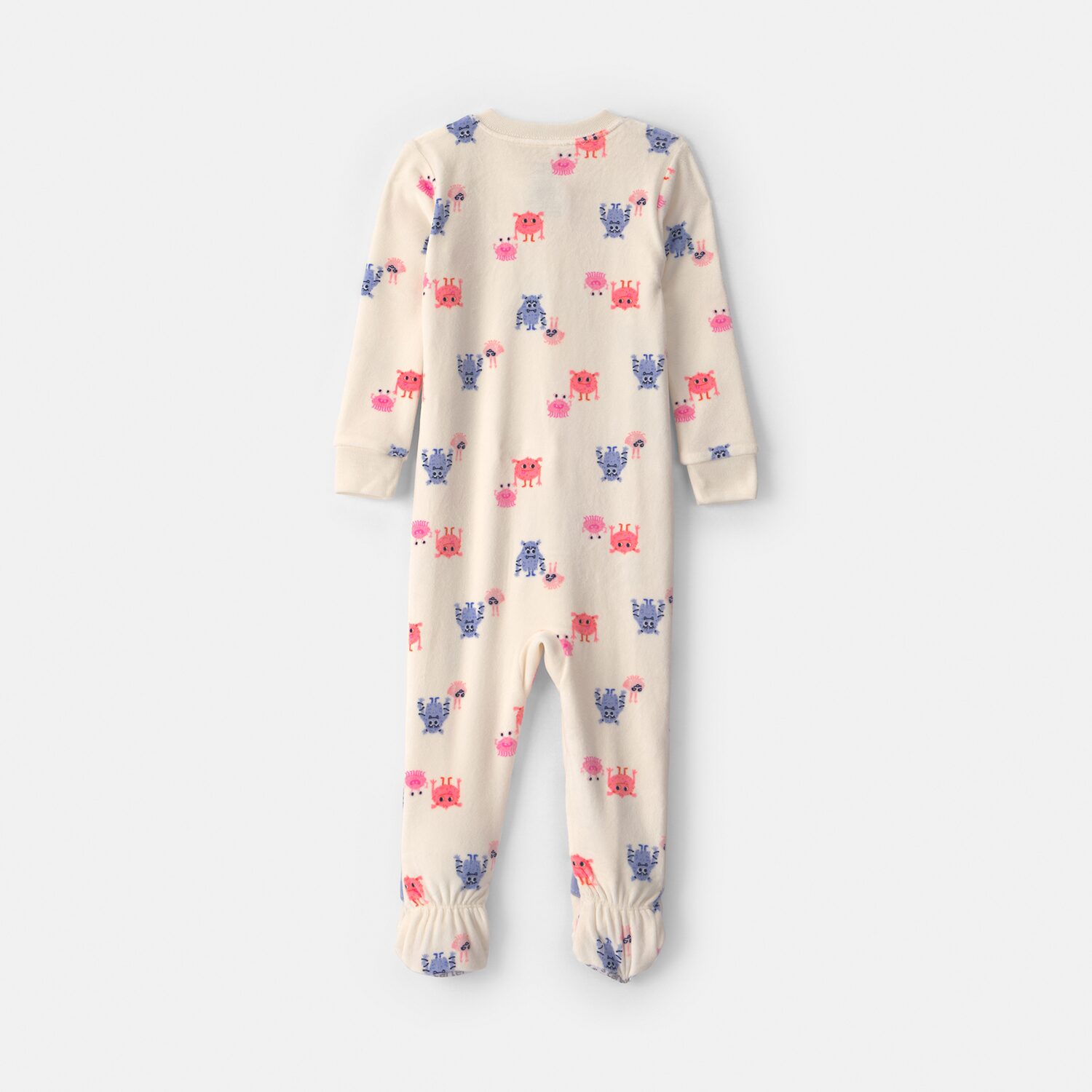 Carter's Dreamplush Monsters Toddler Girls Footed Fleece Crew Neck Long Sleeve Pajamas
