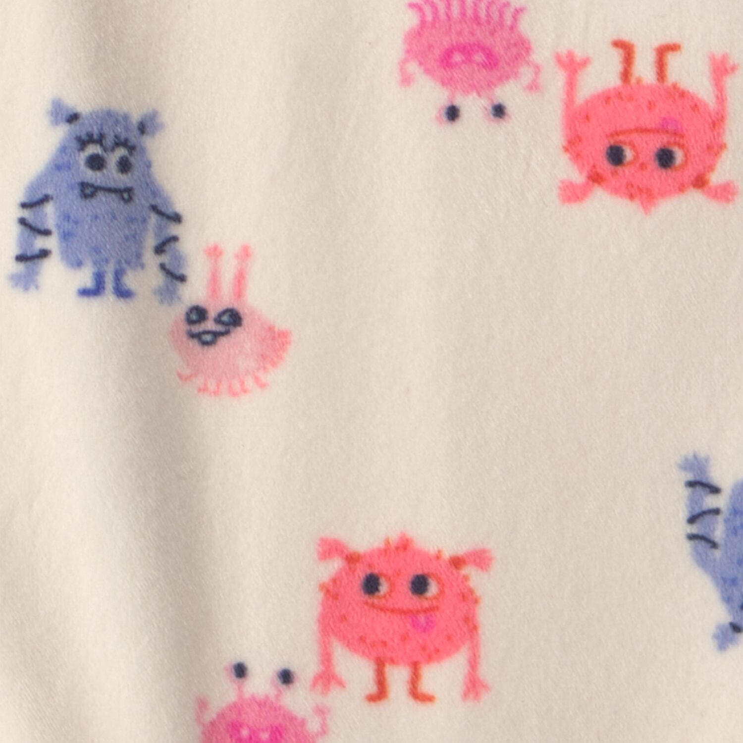 Carter's Dreamplush Monsters Toddler Girls Footed Fleece Crew Neck Long Sleeve Pajamas
