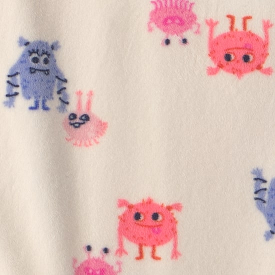 Carter's Dreamplush Monsters Toddler Girls Footed Fleece Crew Neck Long Sleeve Footed Pajamas