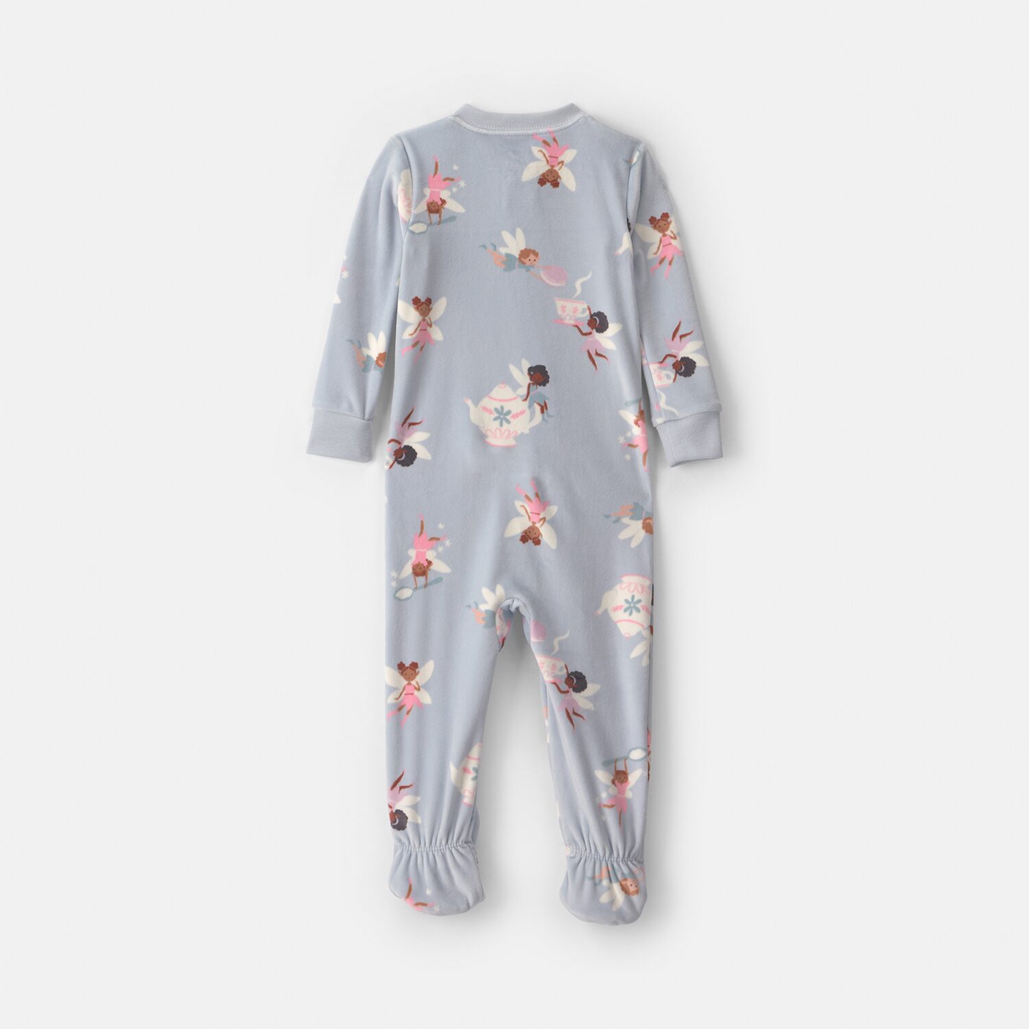 Carter's Dreamplush Fairies Toddler Girls Footed Crew Neck Long Sleeve Footed Pajamas