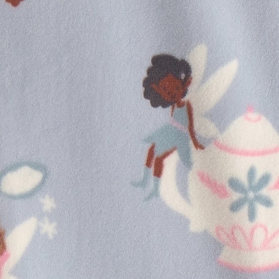 Carter's Dreamplush Fairies Toddler Girls Footed Crew Neck Long Sleeve Footed Pajamas