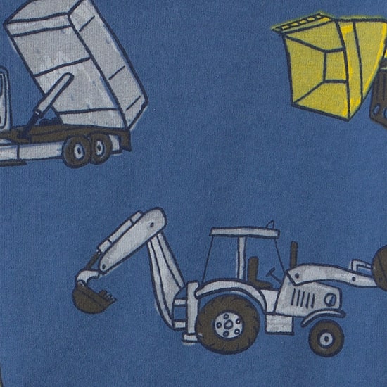 Carter's Construction Toddler Boys Crew Neck Long Sleeve 4-pc. Pajama Set